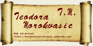 Teodora Morokvašić vizit kartica